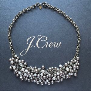 J. Crew Smokey pearl beads necklace